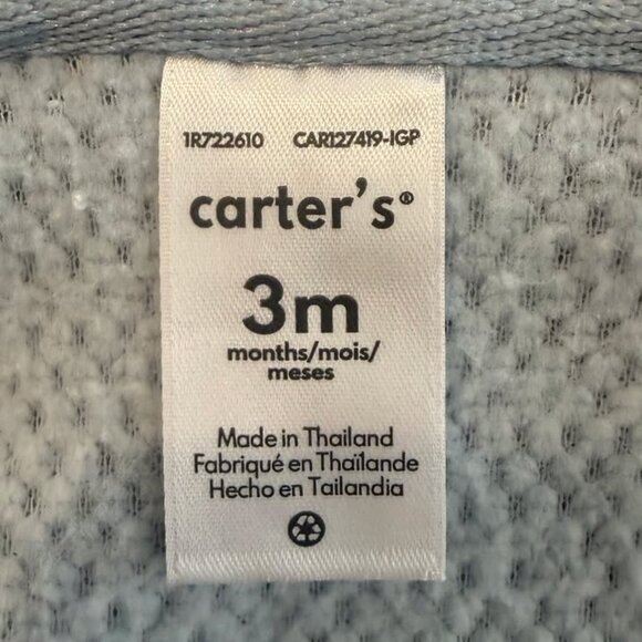 Baby Blue Sleeveless Hoodie (0-3M) - Picture 5 of 6